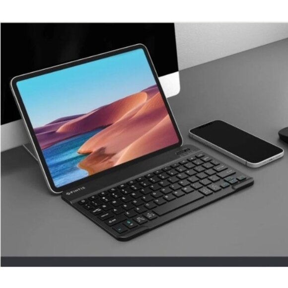 Fintie 10-Inch Ultrathin Wireless Bluetooth Keyboard For iPad/iPhone/Android Tab - Picture 2 of 9